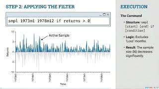 EViews Basics: Mastering the SMPL Command and Filtering Data with IF Conditions #eviews