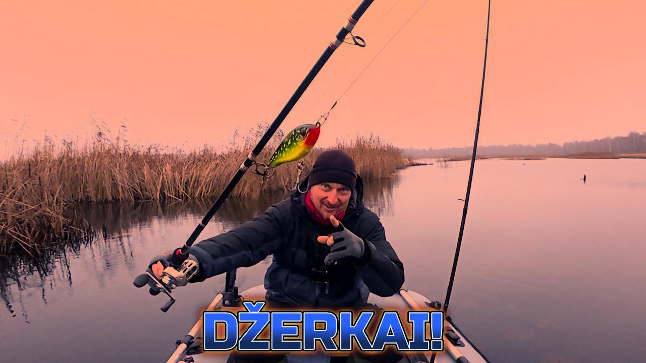 Pirmą kartą badžiau pagauti lydeką ant džerko! Peilio gelbėjimo operacija!