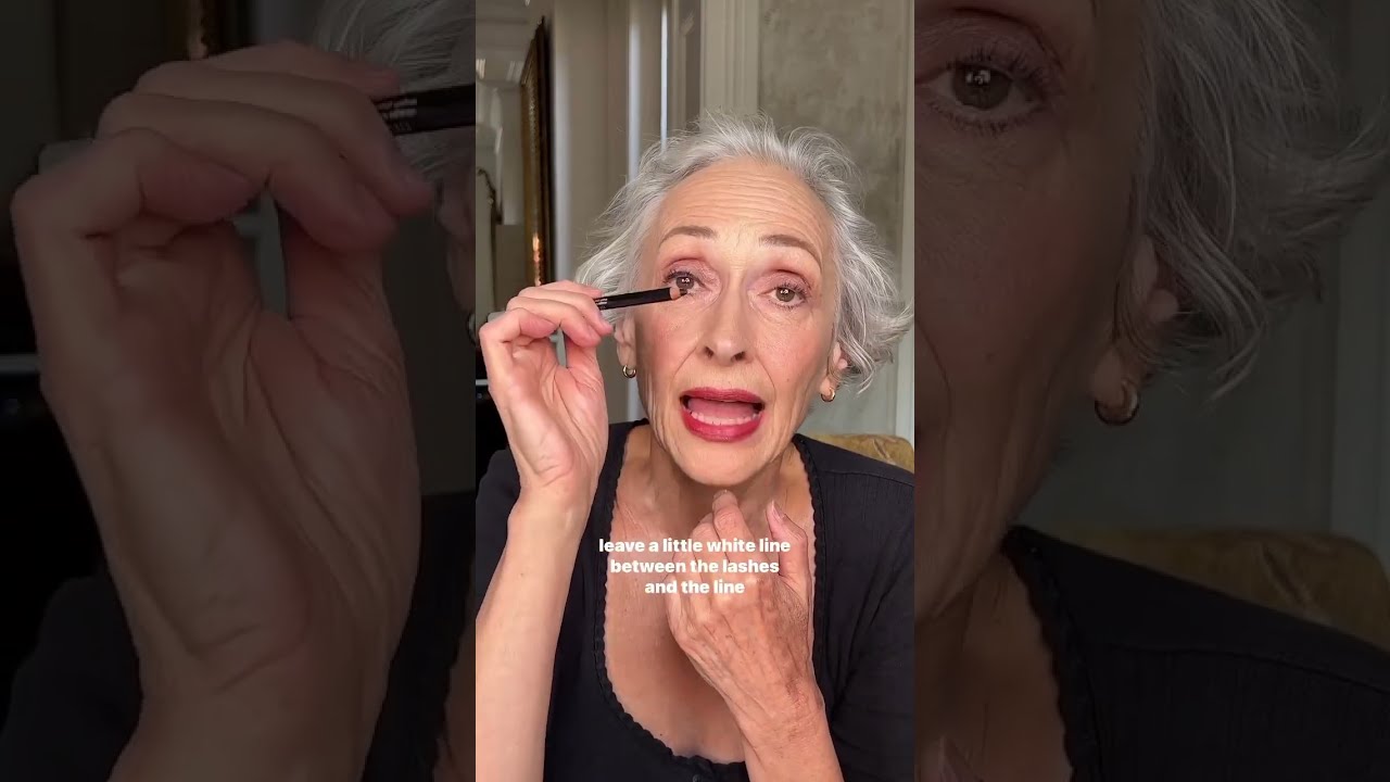 Makeup Hack From RM Using Her Straight Line Kohl Eye Pencil In HD Black RMS Beauty