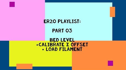 HOW TO Calibrate Z-offset for Bed Level - featuring Eryone ER20