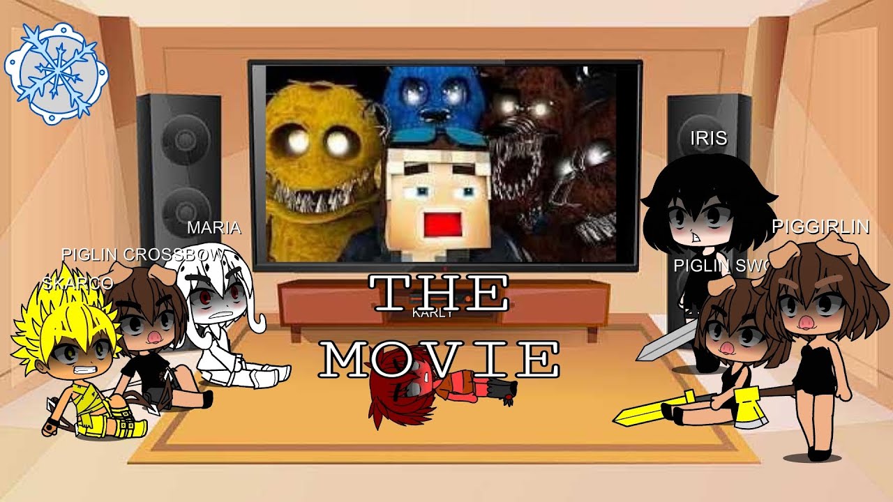 Gacha Club Nether Mobs React Five Nights at Freddy's Vs Minecraft! The Movie