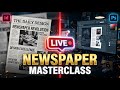 🔴 LIVE: Design Professional Newspaper from Scratch | InDesign &amp; Photoshop Tutorial