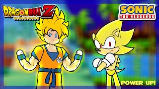 Goku And Sonic Power Up