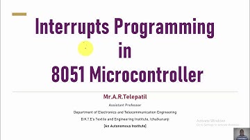 External Hardware Interrupt Programming in 8051 Microcontroller