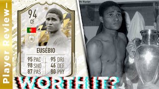 Next Level 94 Rated Prime Icon Moments Eusebio Player Review Fifa 22