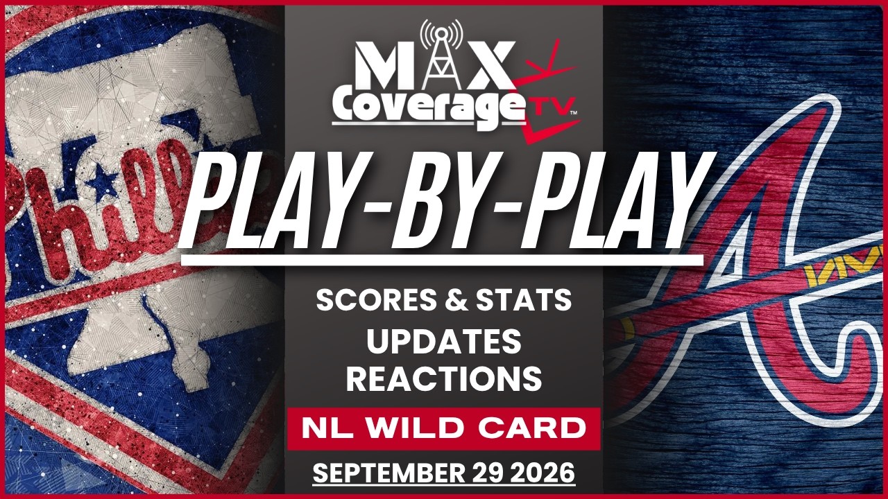 🔴GAME 1 - Philadelphia Phillies vs Atlanta Braves - NL Wild Card - Play-By-Play (9/29/26)