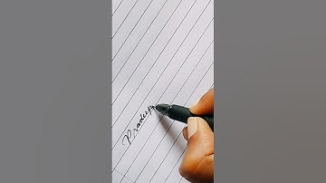 beautiful name Pradeep Chinnadurai in cursive writing #shorts