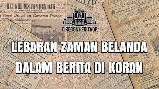 LEBARAN ZAMAN BELANDA DALAM BERITA DI KORAN