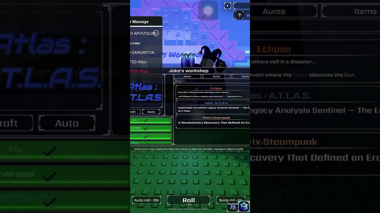 I GOT THE NEW A.T.L.A.S AURA IN THE SOLS RNG UPDATE! 