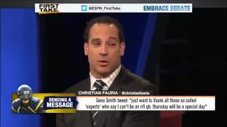 Geno Smith Takes Shot At Critics     ESPN First Take