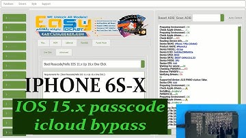 Bypass Ramdisk Ios 15.x Iphone 6s to X passcode Icloud Bypass l EFT PRO I