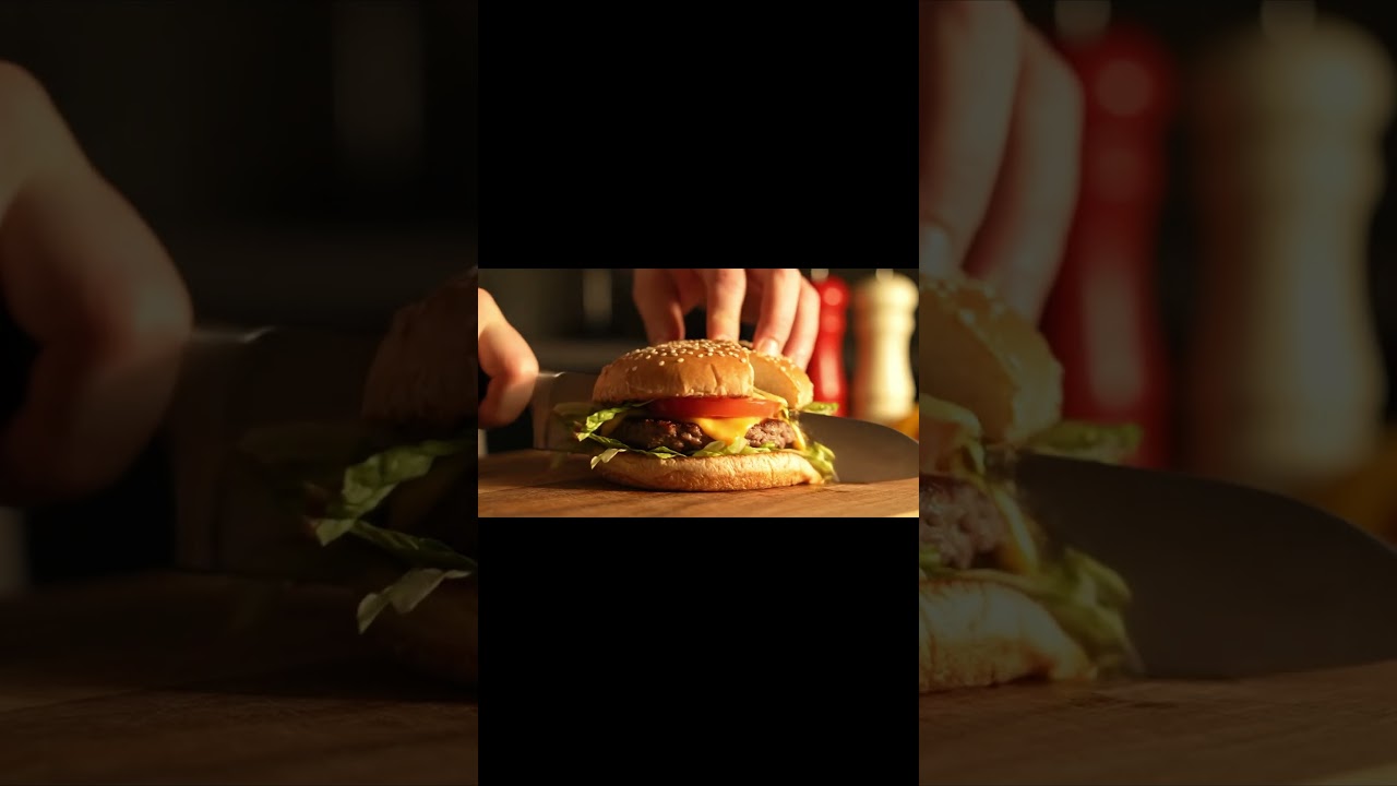 Satisfying Sounds: Slicing a Juicy Burger 