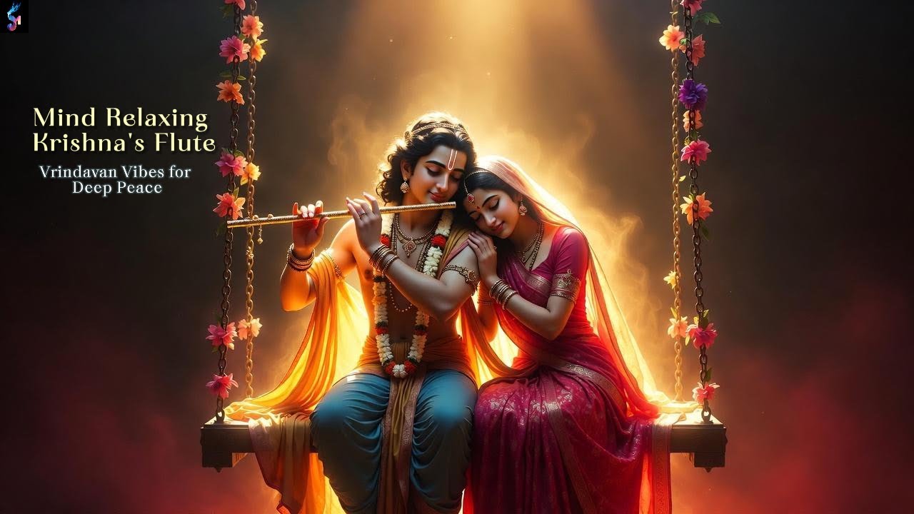 Krishna Flute for Deep Sleep & Healing | Radha Krishna Love Vibes | Mind Relaxing Vrindavan Music