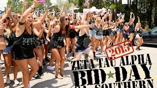 Zeta Tau Alpha (ZTA) Georgia Southern University Bid Day 2015