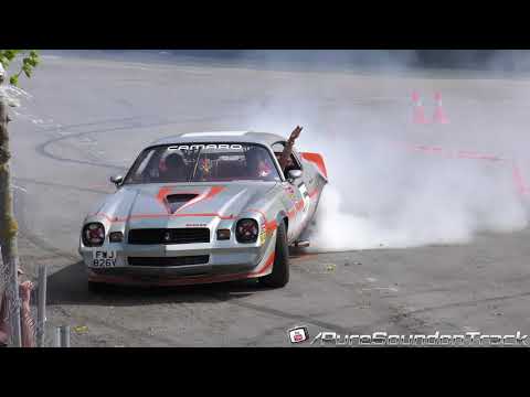 AMERICAN CAR BURNOUT Camaro , Smoking Tires ,Poweslides & Pure sound