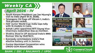 Current Affairs Weekly | 24 - 30 April 2026 | English | Current Affairs | AffairsCloud