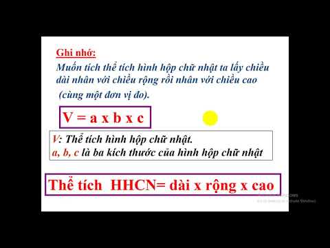 Môn Toán lớp 5 - Tuần 23, Bài: Thể tích Hình hộp chữ nhật