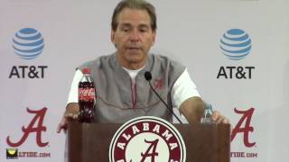 Watch Nick Saban preview Tennessee, update injuries to Reuben Foster, Alphonse Taylor