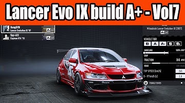 Mitsubishi Lancer Evo IX build A+ Class Car in NFS Unbound Vol 7