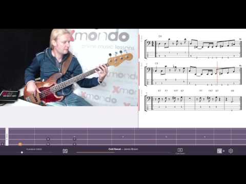 bass-tutorial-|-cold-sweat---j.brown-|-tabs+notes+fast+slow-with-fretboard-view