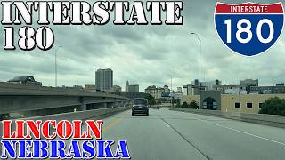 I-180 - BOTH Directions - Downtown Lincoln - Nebraska - 4K Highway Drive