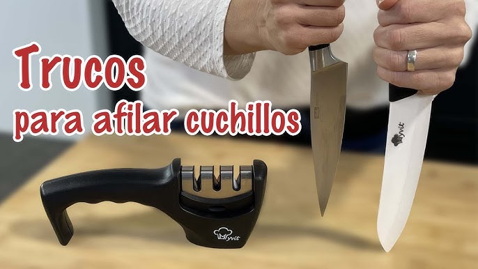 Afilador de cuchillos profesional de 3 etapas afilador de cuchillos  Amoladora de cuchillos de cocina Piedra de afilar