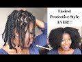 No Extensions Midi Braids on my Thick 4C Hair | Kenny Olapade