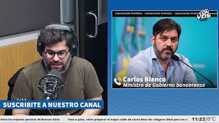 Carlos Bianco: "Le dije a Guillermo Francos que es poco serio como tratan el tema del GNL"