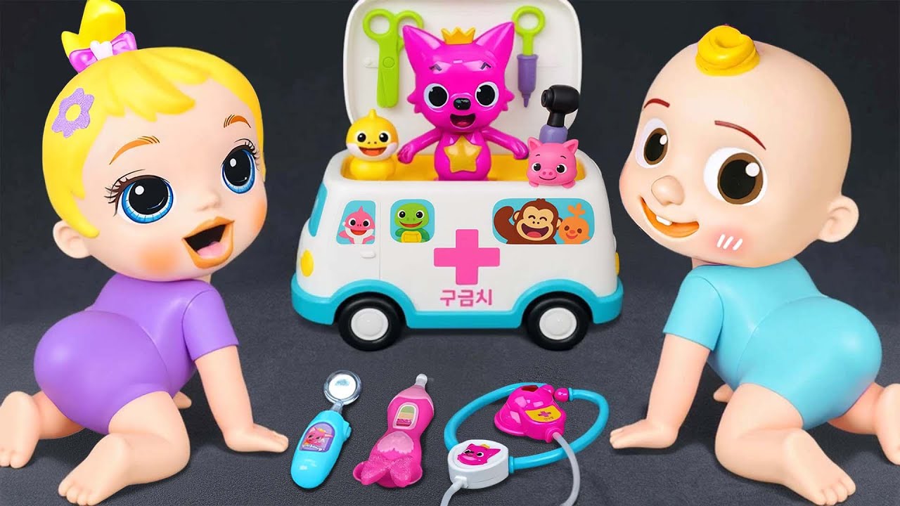 14 Minutes Satisfying Unboxing Pinkfong Doctor Toys ASMR, Doctor Set Review | Plaset Toys ASMR