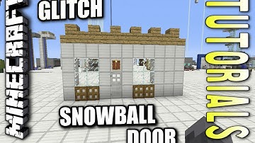Minecraft PS4 - SECRET SNOWBALL DOOR - GLITCH - How To - Tutorial ( PS3 / XBOX )