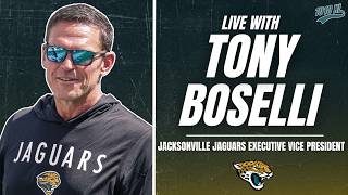 EXCLUSIVE | EVP Tony Boselli Joins The Drill at Jacksonville Jaguars Training Camp