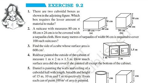 Q.1| ex 9.2 | Mensuration | Class 8th #maths #ncert