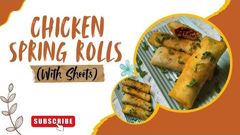 Chicken Spring Rolls with Homemade Sheets | Party Starter Snacks - शादियों वाला चिकन स्प्रिंग रोल्स😍