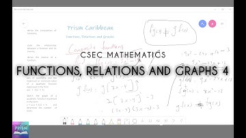 Functions, Relations and Graphs: Part 4 |  CSEC Mathematics | Prism Caribbean