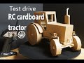 3. Test drive RC Traktor cardboard DIY