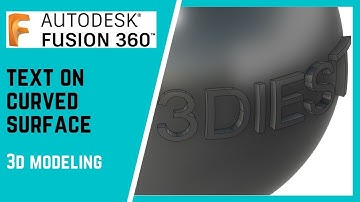 Text on Curved Surface | Autodesk fusion 360 tutorial for beginners