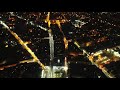 Чернівці вночі (гіперлапс) дрон. Chernivtsi drone giperlaps