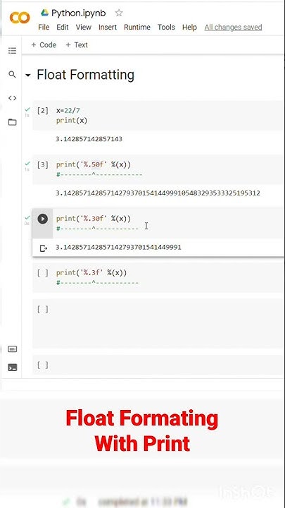 Float Formatting with Print function #python #beginners #floating # ...