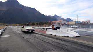 Buick 225 Electra (Duece & 1/4) VS SRT at Alaska Drag Strip All BUICK motor no Nitrous.