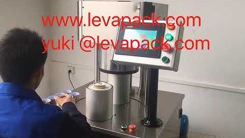 semi auto vacuum nitrogen can seamer machine