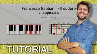 TUTORIAL! Francesco Gabbani  - Il sudore ci appiccica (Piano e Chitarra - Accordi)