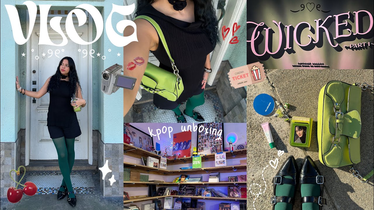 KPOP UNBOXING + WICKED MOVIE VLOG
