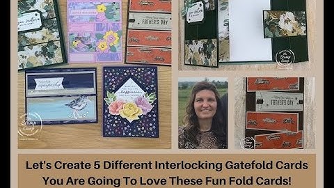 🔴Interlocking Fun Fold Card 5 Different Ways