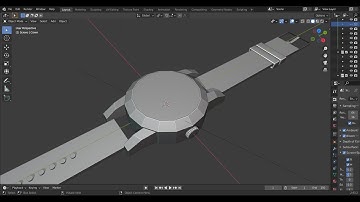 Modeling 3D Wrist Watch | Blender | Part 3