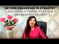 Saturn square Ascendant in Synastry