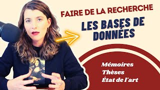COMMENT FAIRE UNE RECHERCHE DOCUMENTAIRE ? Les bases de la recherche (mémoire, thèse, état de l'art)