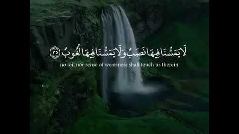 جَنَّاتُ عَدْنٍ يَدْخُلُونَهَا يُحَلَّوْنَ فِيهَا مِنْ أَسَاوِرَ مِن ذَهَبٍ  - سورة فاطر (قرآن كريم)