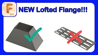 NEW Lofted Flange! | What can this tool?  And what hangs it up? #Fusion360 #LoftedFlange