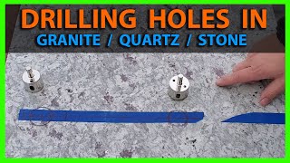 How To Drill Holes in Granite or Quartz Countertop & Vessel Sink Placement