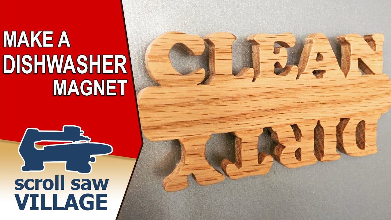 Making A Dishwasher Magnet - YouTube